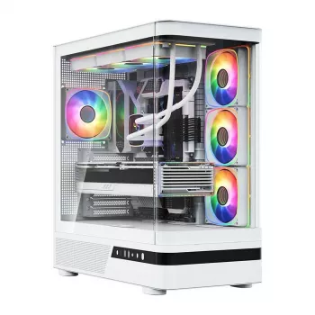 Caixa Midi-Tower MODECOM Volcano AQ100 ARGB branca