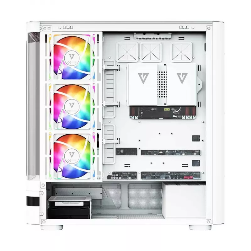 Caixa Midi-Tower MODECOM Volcano AQ200 ARGB branca