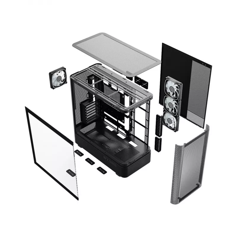 Caixa Midi Tower MODECOM Volcano AQ300 ARGB Black