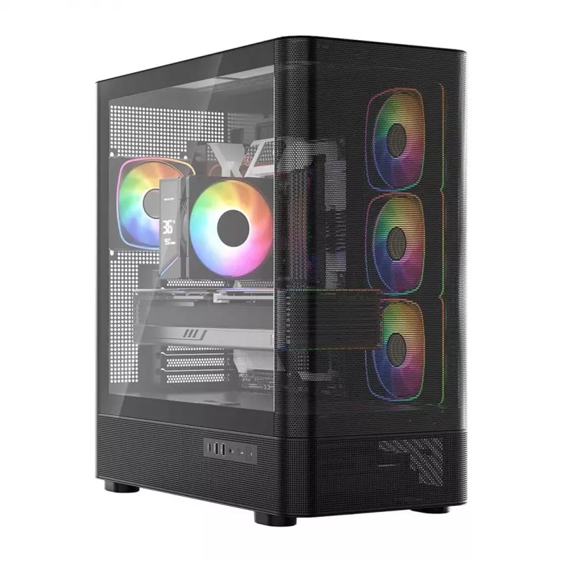 Caixa Midi Tower MODECOM Volcano AQ300 ARGB Black