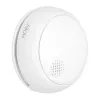 MOES SSD01 detetor de fumo fotoelétrico inteligente ZigBee com sirene de 85dB, notificações da app Tuya, alimentado por pilha CR123A, branco