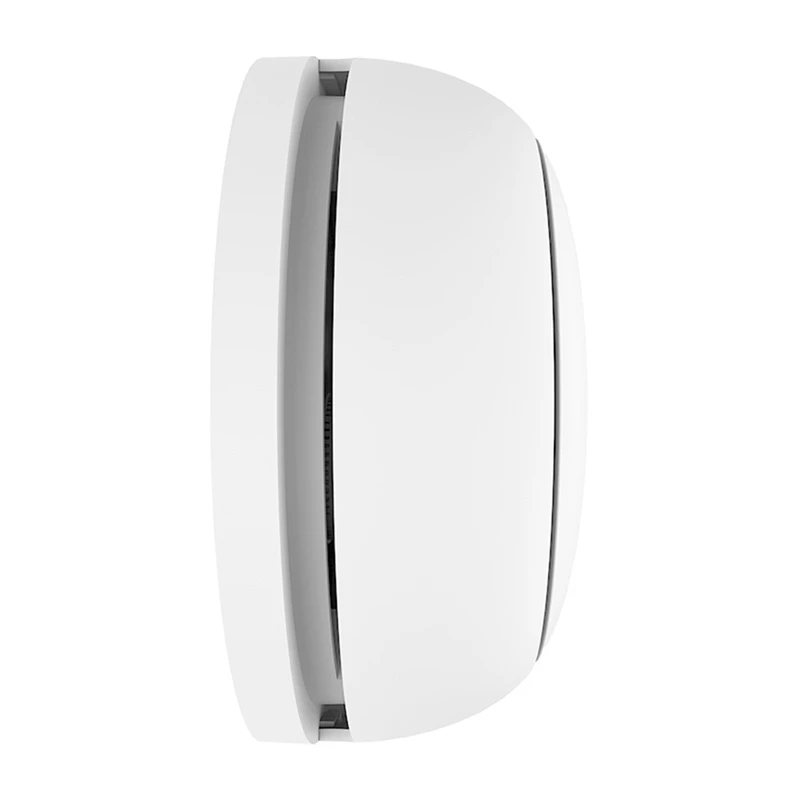 MOES SSD01 detetor de fumo fotoelétrico inteligente ZigBee com sirene de 85dB, notificações da app Tuya, alimentado por pilha CR123A, branco