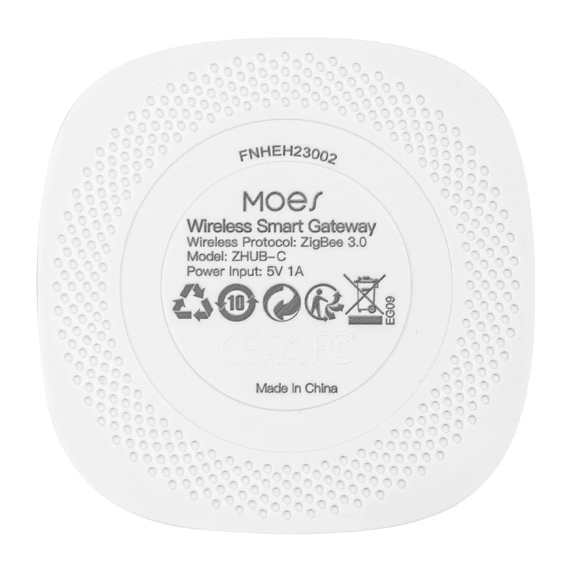 MOES ZHUB-C gateway hub inteligente ZigBee 3.0 Ethernet/Wi-Fi para dispositivos Tuya, funciona com Alexa e Google Home