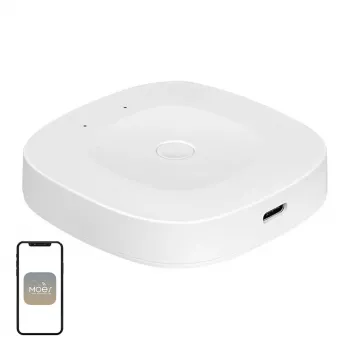 MOES ZHUB-C gateway hub inteligente ZigBee 3.0 Ethernet/Wi-Fi para dispositivos Tuya, funciona com Alexa e Google Home
