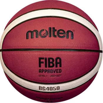 Bola de basquetebol Molten FIBA Approved B5G4050 tamanho 5 castanho