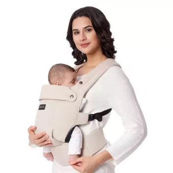 MOMCOZY BC001 Porta-bebé recém-nascido até criança pequena algodão caqui