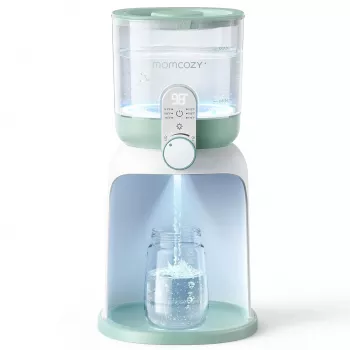 MOMCOZY Aquecedor de água com luzes duplas para alimentações noturnas