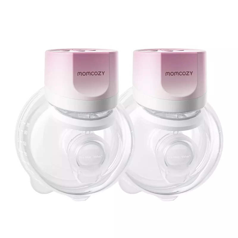 Momcozy S12 Pro Quick Pink Pack duplo Bomba de extração de leite com copos Sem fios Duplo Rosa