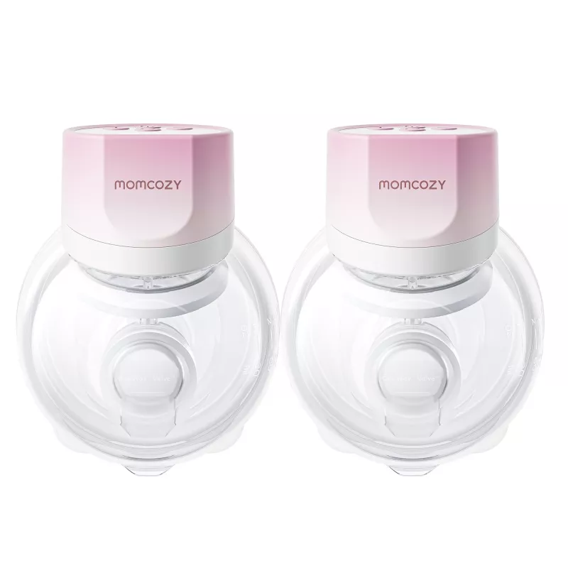Momcozy S12 Pro Quick Pink Pack duplo Bomba de extração de leite com copos Sem fios Duplo Rosa