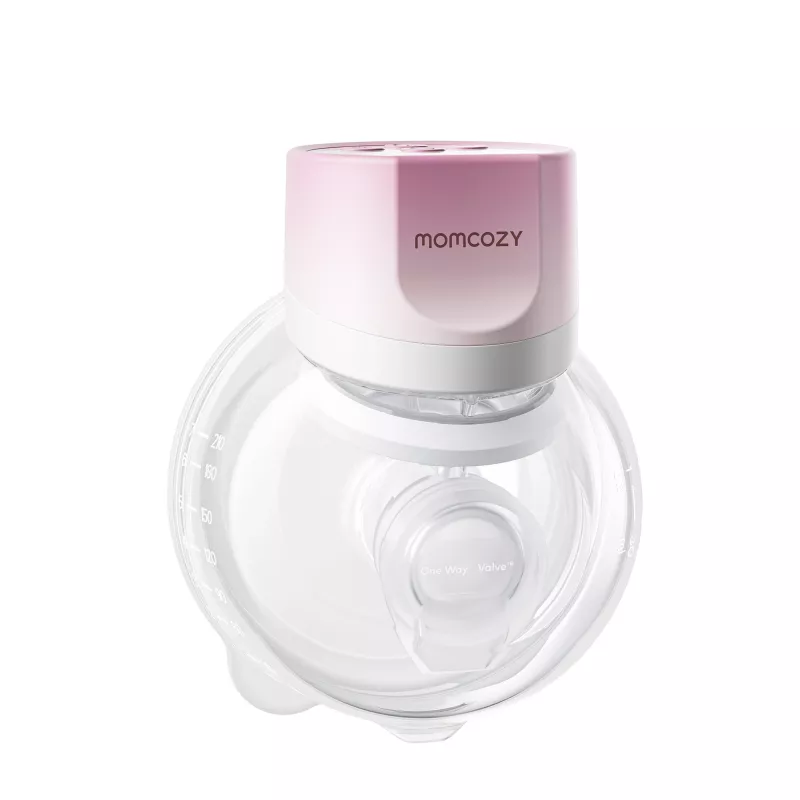 MOMCOZY S12 Pro Bomba de leite portátil Quick, individual, sem fios, rosa