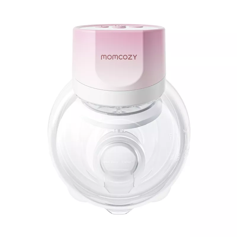 MOMCOZY S12 Pro Bomba de leite portátil Quick, individual, sem fios, rosa