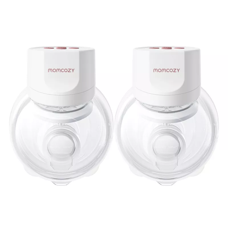 MOMCOZY S12 PRO+ Bomba de extração de leite vestível Branco Pack duplo