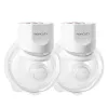 MOMCOZY S12 PRO+ Bomba de extração de leite vestível Branco Pack duplo