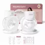 MOMCOZY S12 PRO+ Bomba de extração de leite vestível Branco Pack duplo