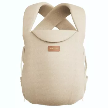 Porta-bebé recém-nascido Momcozy CB002 WeeSnug de algodão caqui