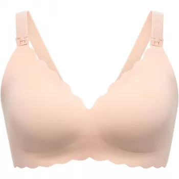 Momcozy YN46 Sutiã de suporte sem costuras com padrão floral para amamentação push-up pele L