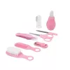 MOMINI Baby Care Kit Pinky – conjunto de cuidados para recém-nascidos de 10 peças com estojo de viagem