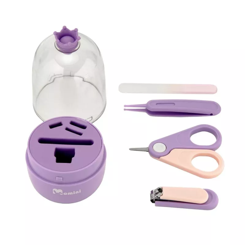 Momini Conjunto de Cuidados com as Unhas do Bebé Lilás