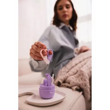 Momini Conjunto de Cuidados com as Unhas do Bebé Lilás
