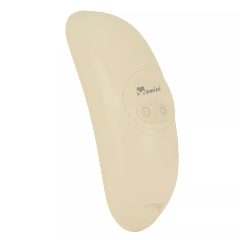 Momini Calma massajador de amamentação, 2 em 1 aquecimento e massagem, 2 níveis de calor, 2 modos de massagem, recarregável por USB-C