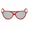 Óculos de sol unissexo Moncler ML0054-67C - Armação preta, lentes cinzentas fumadas, 128 mm de largura das lentes