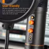 Microfone condensador USB Monkey Banana MICO BK para estúdio e podcasting