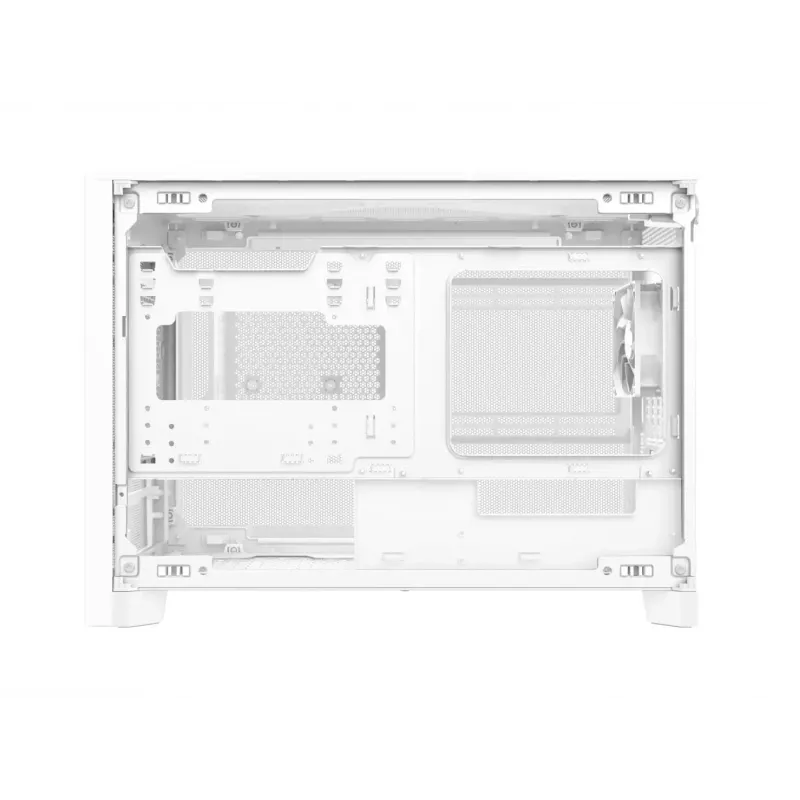 Caixa de PC Mini Tower MONTECH TEN (W) branca - Micro ATX / Mini-ITX, vidro temperado, ARGB