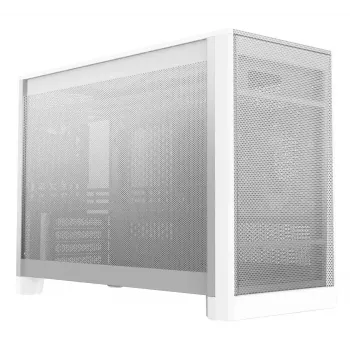 Caixa de PC Mini Tower MONTECH TEN (W) branca - Micro ATX / Mini-ITX, vidro temperado, ARGB