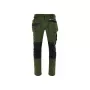 MonterXXL calças de trabalho para homem com 9 bolsos, bolsos para joelheiras, reforço Oxford 600D, cintura ajustável, preto/cinzento, tamanho XXL