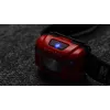Lanterna de cabeça recarregável Montis MT002 com sensor de movimento, vermelho/preto