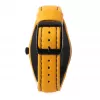 Relógio unissexo MONTRES DE LUXE 09BK-2502 40mm aço inoxidável pele preta