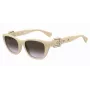 MOSCHINO MOS130-S-SZJ Óculos de sol para mulher Havana Acetato armação quadrada lentes castanhas degradê 55mm