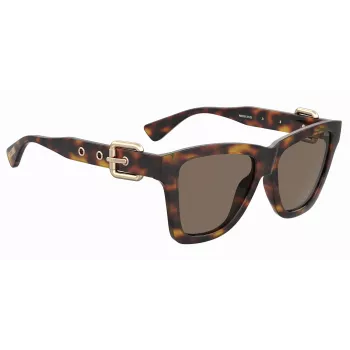 Óculos de sol de mulher formato olho de gato MOSCHINO MOS131S086F47 Havana castanho 54mm