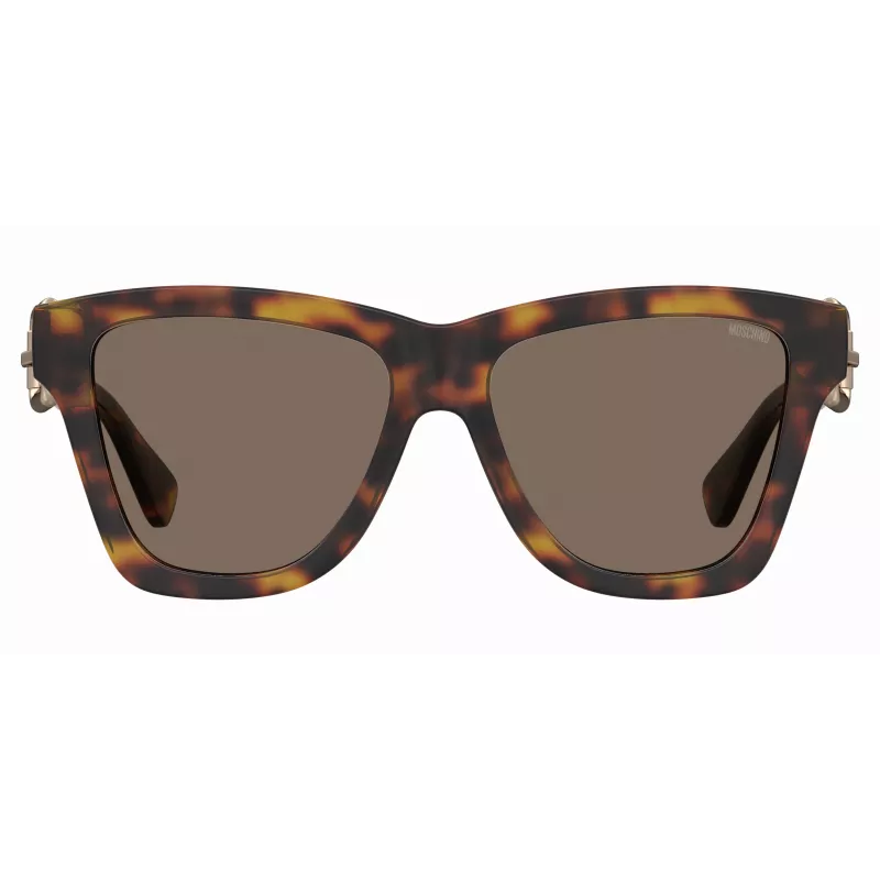 Óculos de sol de mulher formato olho de gato MOSCHINO MOS131S086F47 Havana castanho 54mm