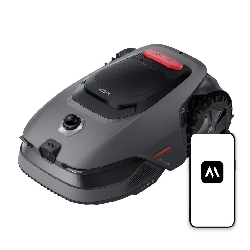 Robô corta-relvas MOVA Lidax Ultra 800 – 800 m², largura de corte 18 cm, controlo por app Bluetooth, fio delimitador incluído