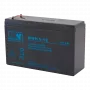 MPL Power Elektro MWH 5-12L Bateria UPS chumbo-ácido VRLA AGM sem manutenção 12V 6Ah preto