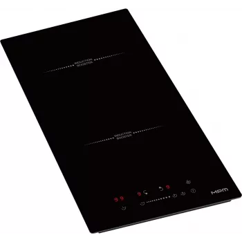 Placa de indução de encastrar MPM MPM-30-IM-18 29 cm preta 2 zonas com controlo tátil