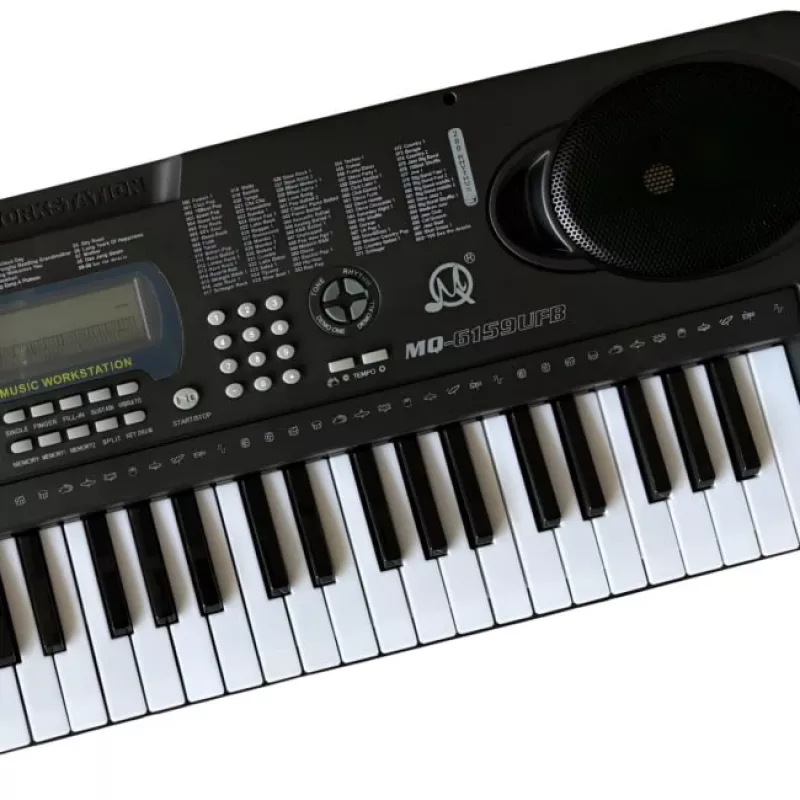 MQ 6159 UFB Teclado didático de 61 teclas para crianças com microfone