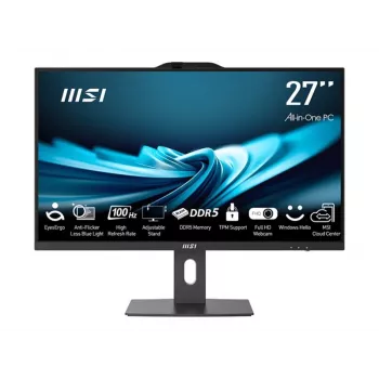 MSI All-in-One PRO AP272P 14M-496EU - 27 polegadas Full HD IPS, Intel Core i5-14400, 16GB RAM, 512GB SSD, Windows 11 Pro, preto