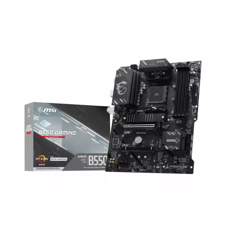 MSI B550 GAMING placa-mãe - chipset AMD B550, socket AM4, ATX, DDR4, HDMI/DP