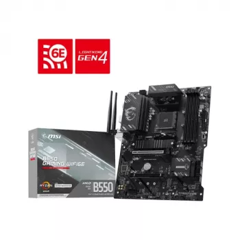 Placa-mãe MSI B550 GAMING WIFI6E - AMD B550, socket AM4, ATX, DDR4, Wi-Fi 6E