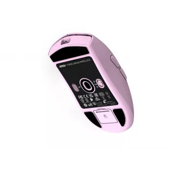 Rato gaming leve MSI FORGE GM340 W com sensor PixArt PAW-3311, até 12.000 DPI, Tri-Mode Wireless (2,4 GHz/Bluetooth/USB-C), violeta