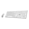 MSI Forge K210 Wireless Combo White US - Conjunto de teclado e rato