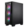 Caixa de gaming mid-tower ATX MSI MAG FORGE 130A Airflow - preto, vidro temperado, 4 ventoinhas ARGB