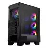 Caixa de gaming mid-tower ATX MSI MAG FORGE 130A Airflow - preto, vidro temperado, 4 ventoinhas ARGB