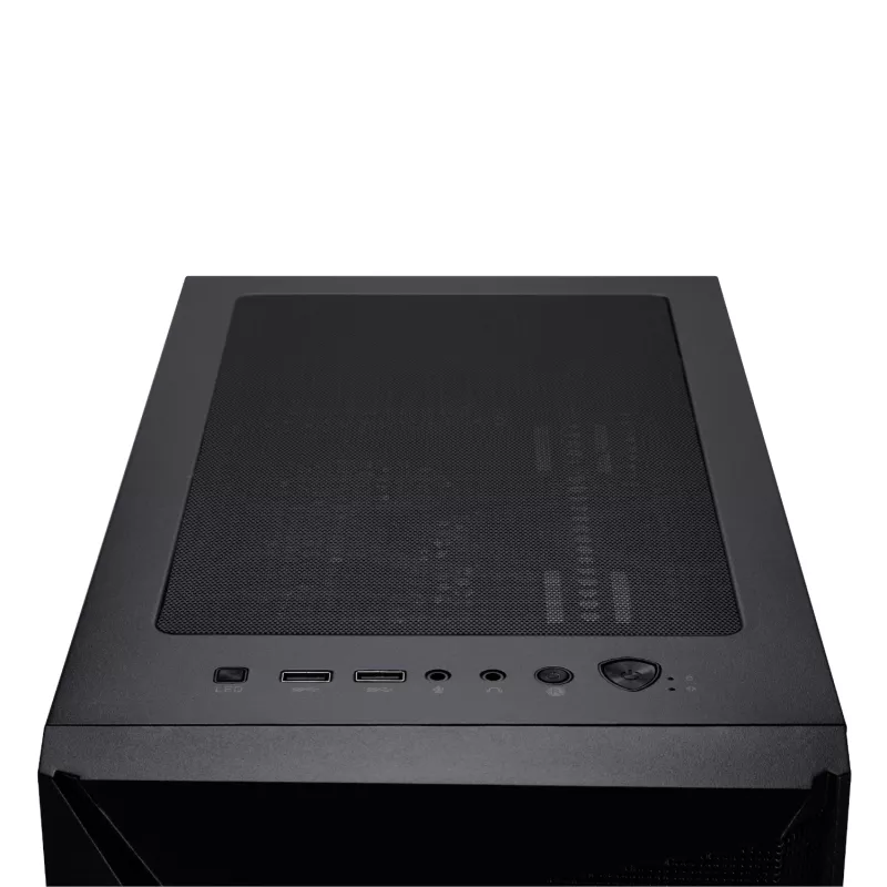 Caixa de gaming mid-tower ATX MSI MAG FORGE 130A Airflow - preto, vidro temperado, 4 ventoinhas ARGB