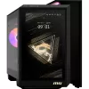 MSI MEG Vision X AI 2NVV9-285AT PC de secretária (preto/transparente, Windows 11 Home)