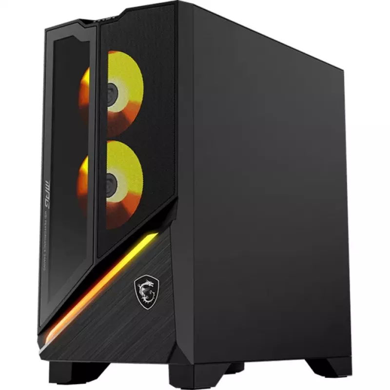 MSI MPG Infinite Z3 9NVPR7-883AT PC de secretária gaming, AMD Ryzen 7 9700X, 32GB RAM, 1TB SSD, RTX 5070, Windows 11 Home, Preto/Transparente
