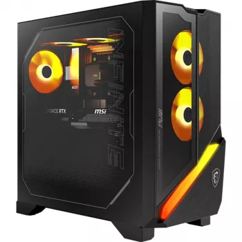 MSI MPG Infinite Z3 9NVPR7-883AT PC de Secretária Gaming, AMD Ryzen 7 9700X, 32GB RAM, 1TB SSD, RTX 5070, Windows 11 Home, Preto/Transparente