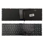 MSI MS-16JB Teclado de substituição para portátil - US Inglês QWERTY, retroiluminado, preto